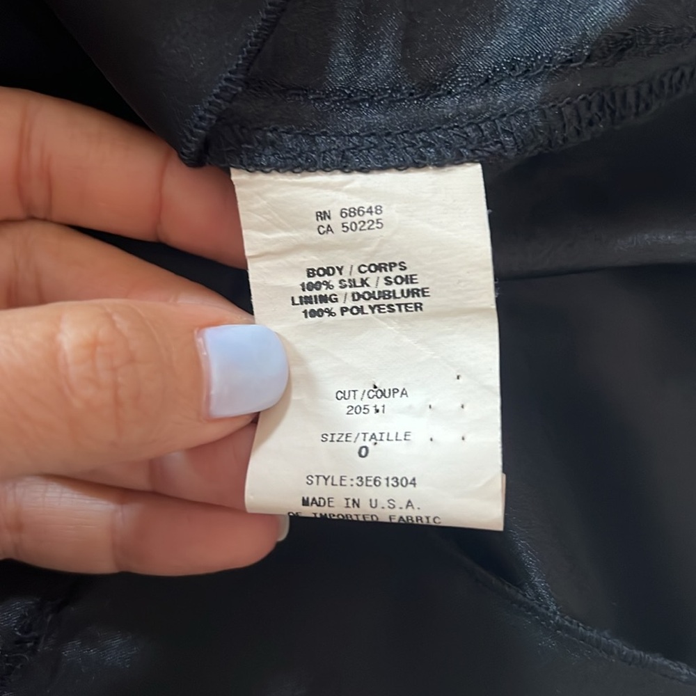 Black one shoulder dress, size 0 - Picture 4 of 4